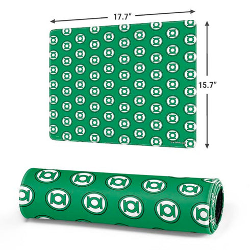DC Comics Green Lantern Logo Pattern Gaming Mouse Pad